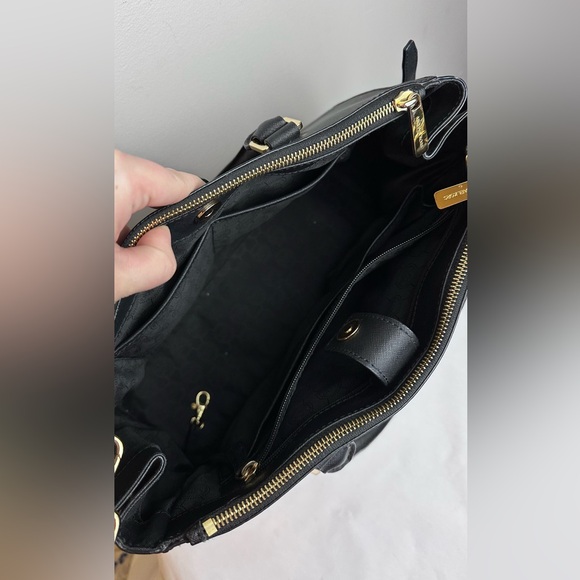 MICHAEL KORS Sutton Medium Satchel Cross body Woman Bag Black Color - Picture 4 of 4